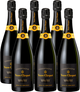 VEUVE CLICQUOT EXTRA BRUT EXTRA OLD 4 - 750ML (6 BOTTLES CASE OFFER)