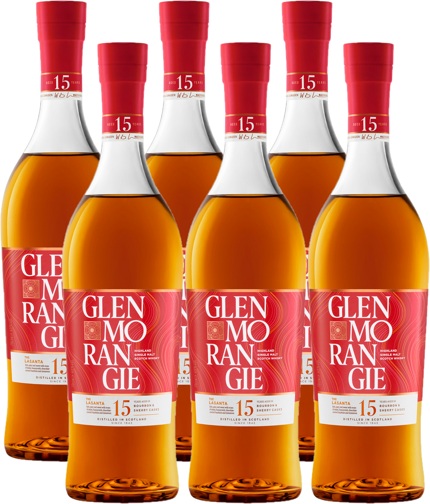 GLENMORANGIE THE LASANTA 15 YEARS GB - 700ML (6 BOTTLES CASE OFFER)