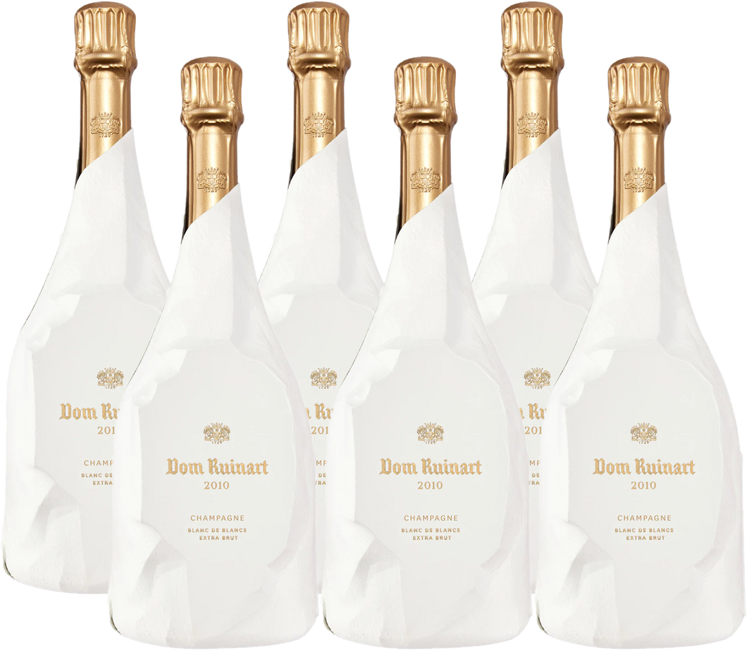 DOM RUINART BLANC DE BLANCS 2010 CHALK WRAP - 750ML (6 BOTTLES CASE OFFER)