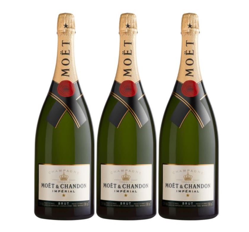 MOET & CHANDON IMPERIAL BRUT - 1500ML (3 BOTTLES CASE OFFER)